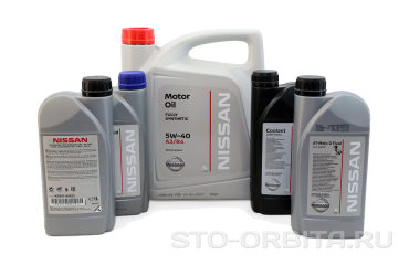 Оригинальные масла и технические жидкости и заправочные объемы