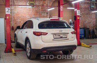 Замена амортизаторов Инфинити FX 37 (подробные фото и видео)