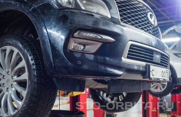 Плановое обслуживание Инфинити QX80 (подробные фото и видео)